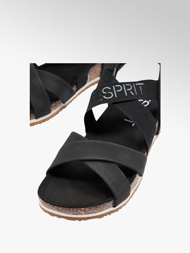 Schwarze sandalen esprit Clearance